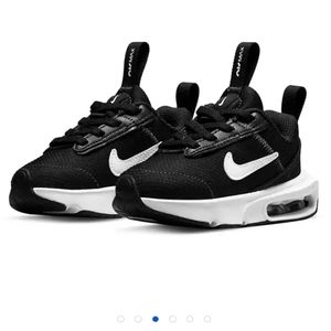 Nike Toddler Air Max Black White boys infant shoes size 8